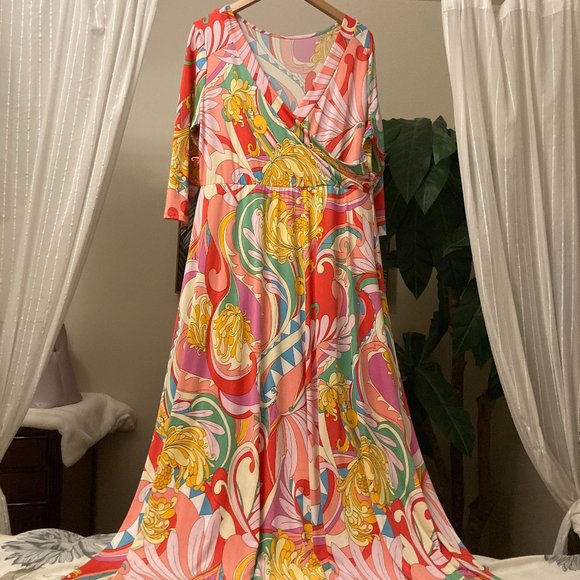 Signature Plus Size Maxi Dress Super Stretch - Picture 1 of 2